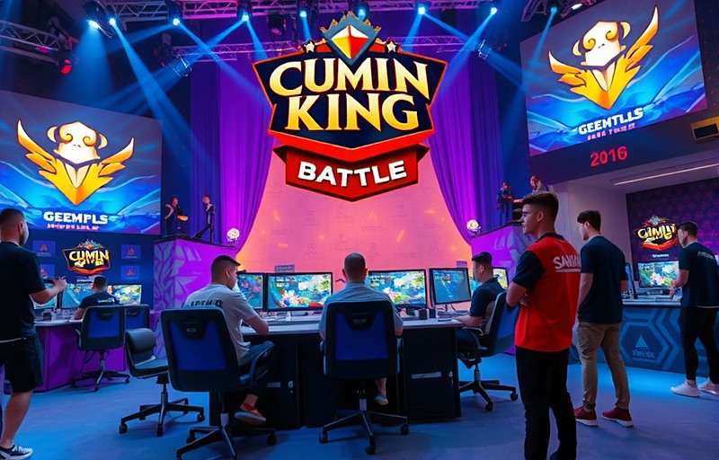 Cumin King Battle Esports Tournament Cumin King Battle esports tournament with professional players competing on stage